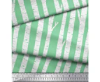 Soimoi Green Tree Dry Cotton Poplin Printed Craft Fabric by the Yard- Width 42 Inches