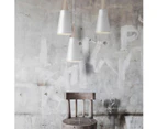 Nico White Pendant Lighting Contemporary Cone Lights Minimal Ceiling Lamps