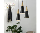 Nico Black Pendant Lighting Contemporary Cone Lights Minimal Ceiling Lamps
