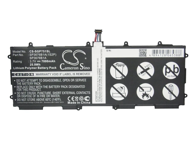Battery for Samsung Galaxy Note 10.1 Tab 2 GT N8000 N8020 P5110 P5100 P5113 BT80,GT-P7500 P7510 SP3676B1A(1S2P)