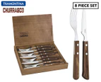 Tramontina 8-Piece Vaneira Steak Cutlery Set - Brown