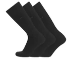 Calvin Klein Men's Combed Cotton Socks 3-Pack - Black