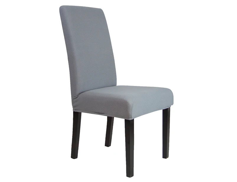 Sure Fit Stretch Pearson Dining Chair Cover - Silver