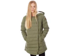 Roxy Dusty Olive Glassy Coast - Quilted Womens Water Resistant Jacket