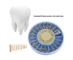 120Pcs/ Box Dental Conical Screw Set