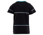 St Goliath Junior Boys' Linear Tee / T-Shirt / Tshirt - Black