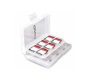24 Memory Game Cards Holder Case Box Organizer For Nintendo Switch-White