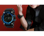 Bluetooth Digital Sports Watch With Health FitnesTracker Compatible with Android and Apple-Blue