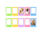 Table Photo Frame for Fujifilm Instax mini 8 7s 90 25 50s  9 SP-1 SP-2 Film, 10 Pack, 5 Colors