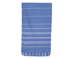 SAMMIMIS Santorini Classic 275G Turkish Towel - Royal Blue/White