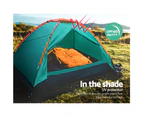 Bestway 3 Person Camping Tent Dome Family Canvas Hiking Canvas Tent 2.1x2.1m