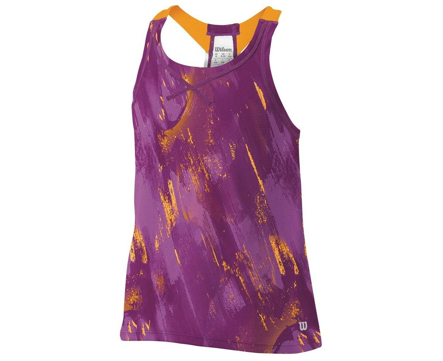 Wilson Girls SP Painted Print Mesh BF Tank Top Tennis Sports Kids