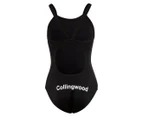 AFL Women's Collingwood Barback One-Piece Swimwear - Black