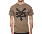 Zoo York Men's Corning Tee / T-Shirt / Tshirt - Heather Military