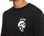 Zoo York Men's Skeleton Head Long Sleeve Tee - Black