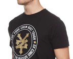Zoo York Men's Ruckus Tee / T-Shirt / Tshirt - Black