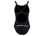AFL Women's Geelong Barback One-Piece Swimwear - Navy