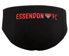 AFL Men's Essendon Racer Swimwear - Black