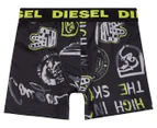 Diesel Boys' Performance Boxer Briefs - Lime/All-Over Logo