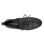 Escape Obsessed Womens flat casual hole punched Spendless Shoes  - Black