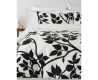 In2Linen Madison Black Quilt Cover Set - 300 Thread Count 100% Cotton