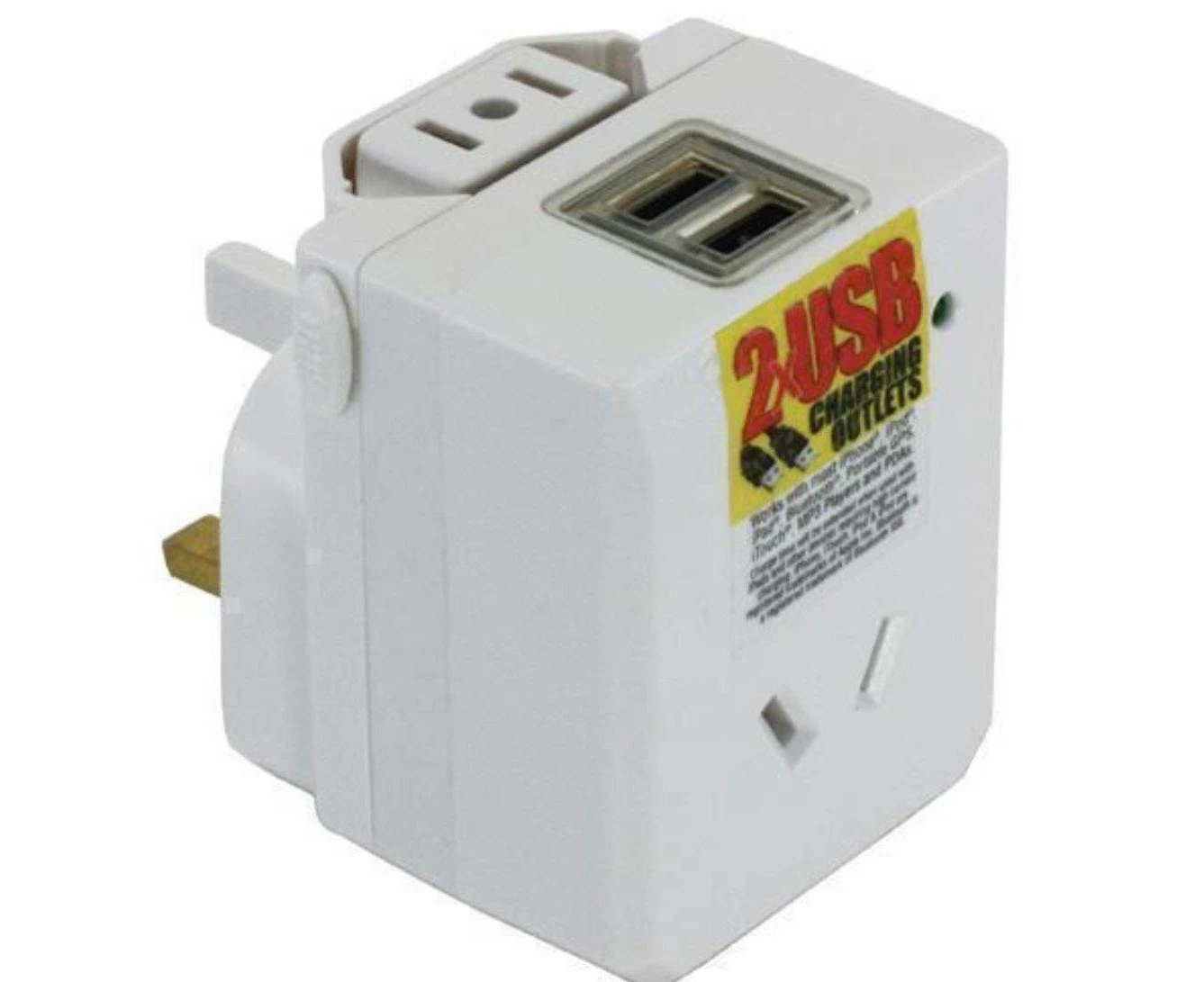 Jackson Travel Power Adaptor AUS/NZ To Worldwide Countries w/ 2x USB Ports