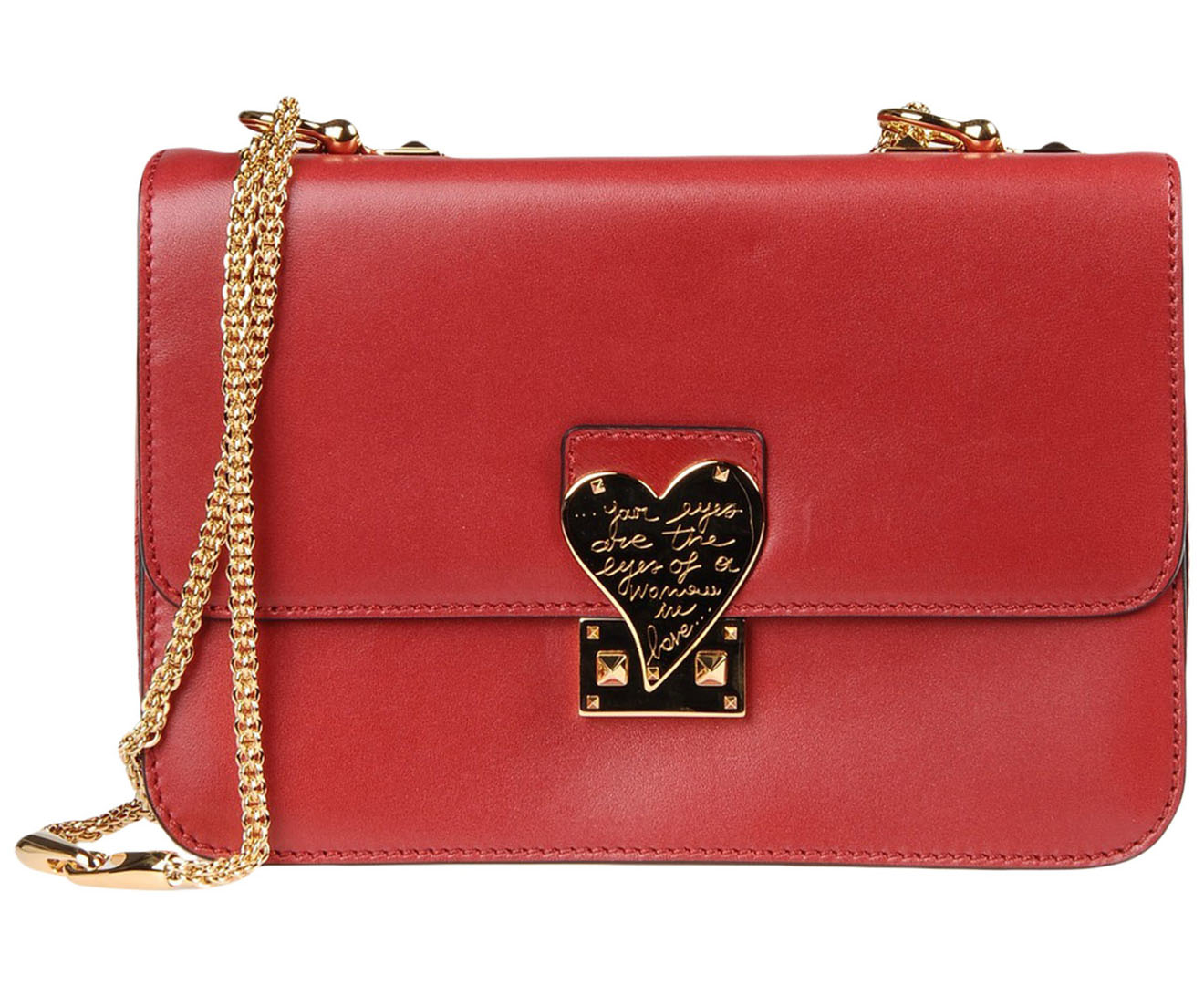 Valentino Chain Link Shoulder Bag - Red | Catch.co.nz