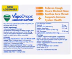 3 x Vicks VapoDrops + Immune Support Lozenges Orange 36pk