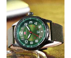 Men's 46mm Quartz Watch Wristwatch - Green