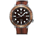 Seiko 5 Sports Automatic Bottle Cap Collectors Brown Watch SRPC68K