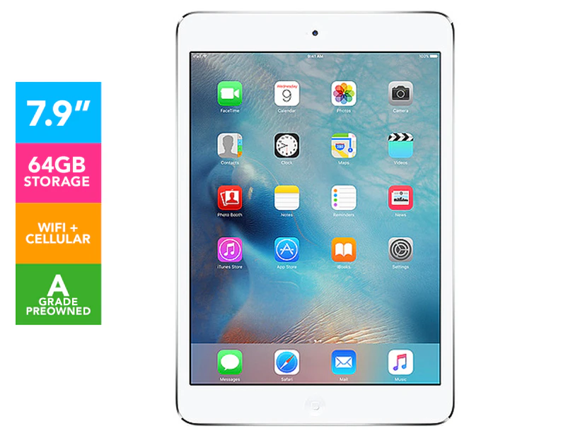 Pre-Owned Apple iPad Mini 2 64GB WiFi + 4G - Silver