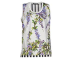 Dolce & Gabbana Women's Floral Sleeveless Top - White