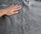 Daniel Brighton 220x220cm Mink Plush Blanket - Silver 3
