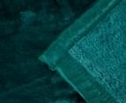 Daniel Brighton 220x220cm Mink Plush Blanket - Emerald Green 5