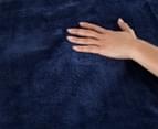 Daniel Brighton 220x220cm Mink Plush Blanket - Navy Blue 3