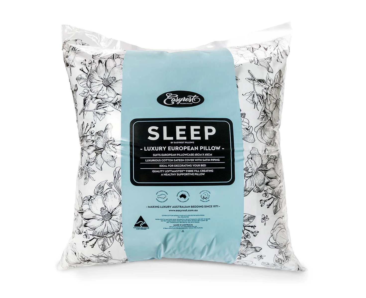 Easyrest Sleep Luxury European Firm Pillow