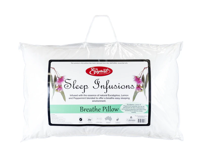 Easy Rest Sleep Infusions Breathe Pillow - Essential Oils - Eucalyptus & Peppermint Blend