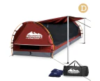 Weisshorn Double Swag Camping Swag Canvas Tent - Red