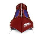 Weisshorn Double Swag Camping Swag Canvas Tent - Red