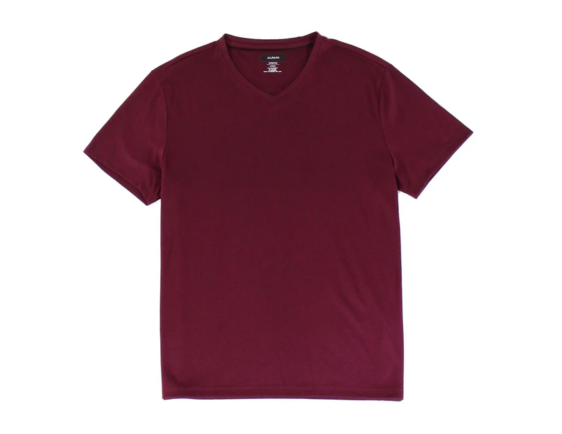 Alfani Tango Red Mens US Size Medium M V Neck Dressy Tee T-Shirt