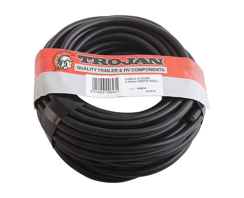 Trojan Trailer Wire 5 Core 10m