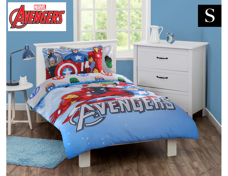Marvel Avengers Microfibre Single Bed Quilt Cover Set