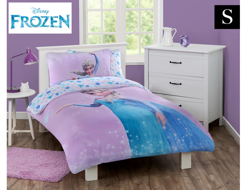 Disney Frozen Elsa Microfibre Single Bed Quilt Cover Set