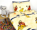 Disney Simba Microfibre Kids Single Bed Quilt Cover Set