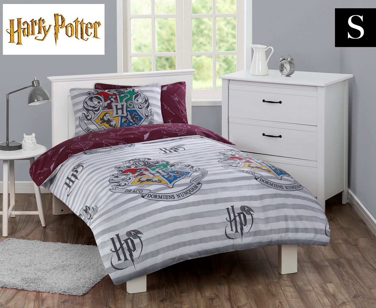 Warner Bros. Harry Potter Microfibre Kids Single Bed Quilt Cover Set ...