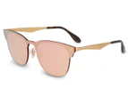 Ray-Ban Blaze Clubmaster RB3576N - Brushed Gold/Pink