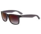 Ray-Ban Justin RB4165 Sunglasses - Grey Transparent/Grey Violet 1