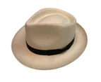 Stetson Toyo Fedora Trilby Straw Hat Made in Mexico - Natural