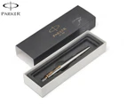Parker Jotter Stainless Steel Gold Trim Gel Pen - Black Ink