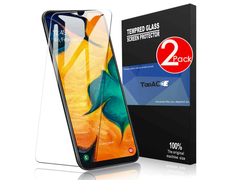 2 PACK 9H Tempered Glass Screen Protector For New Samsung Galaxy A20